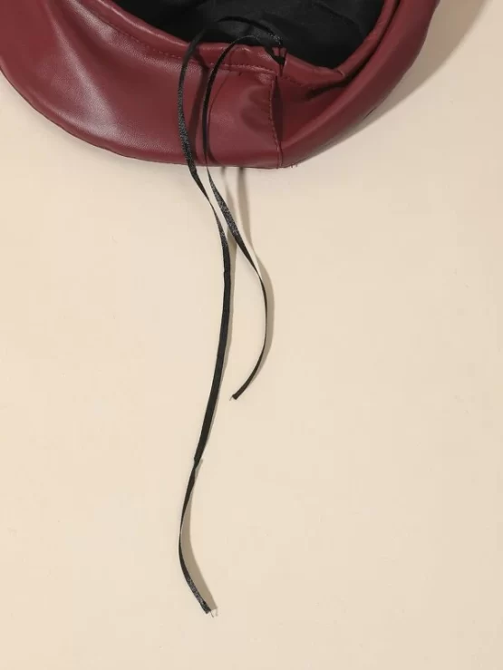 Plain Casual Fashionable Minimalist Solid Beret - Image 2