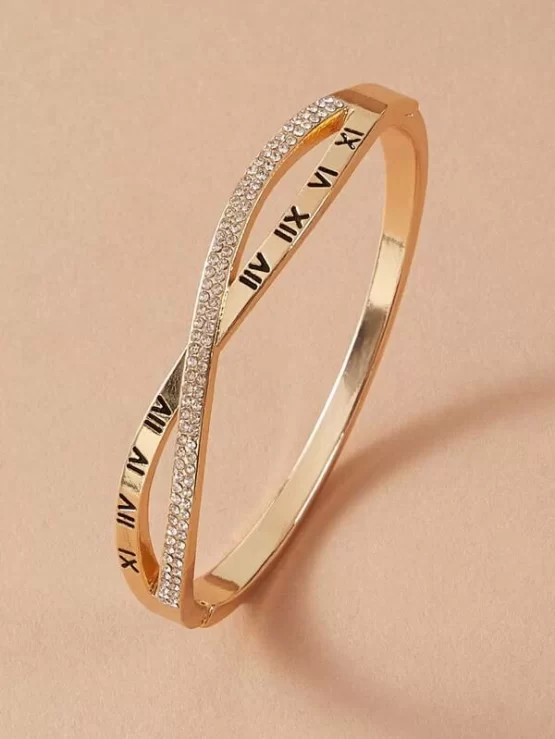 One piece Gold Rhinestone Decor Bracelet - Image 4