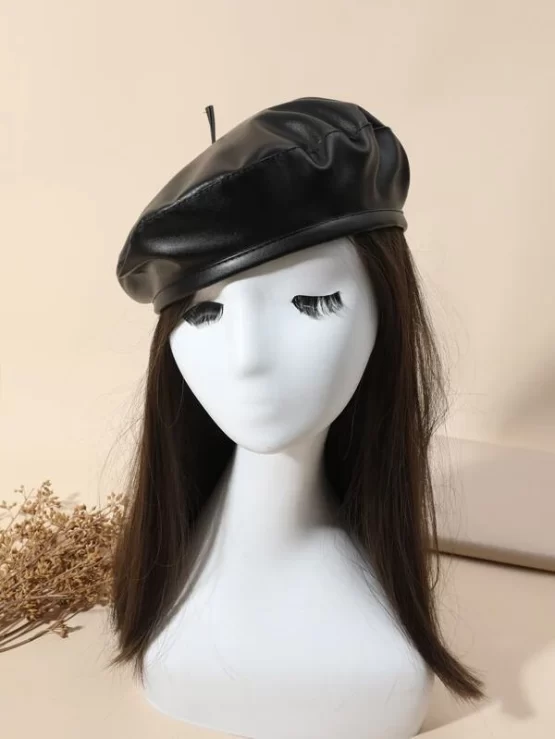 Plain Casual Fashionable Minimalist Solid Beret - Image 10