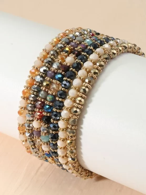 Seven pieces Glass Simple Beaded Bracelet - Image 2