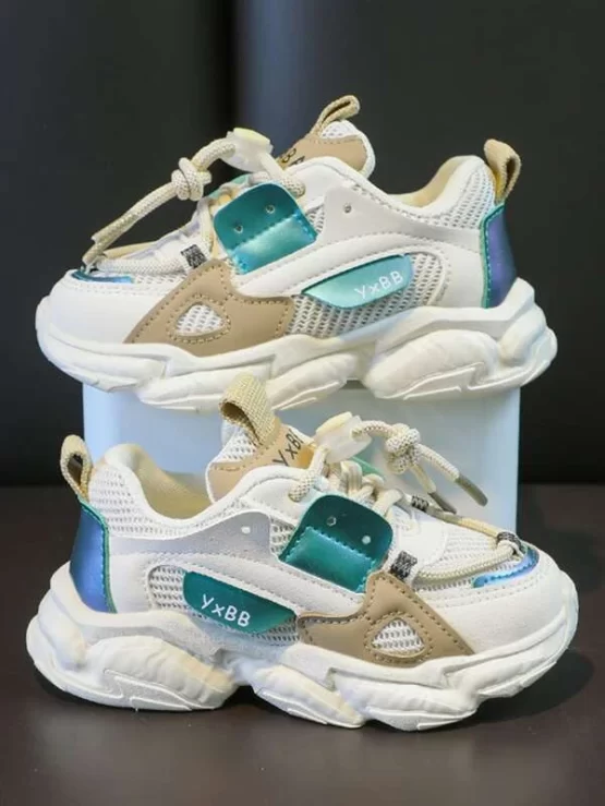 Toddler Boys Breathable Lace-up Front Sneakers - Image 4