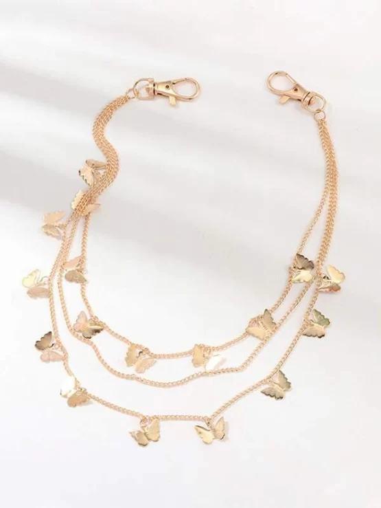 Butterfly Casual Charm Metal Waist Chain - Image 2