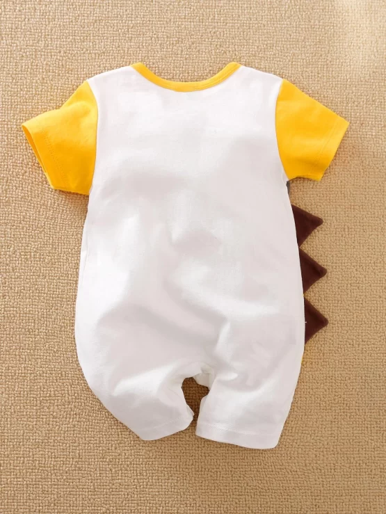 Yierying Baby Cartoon Graphic Romper - Image 2