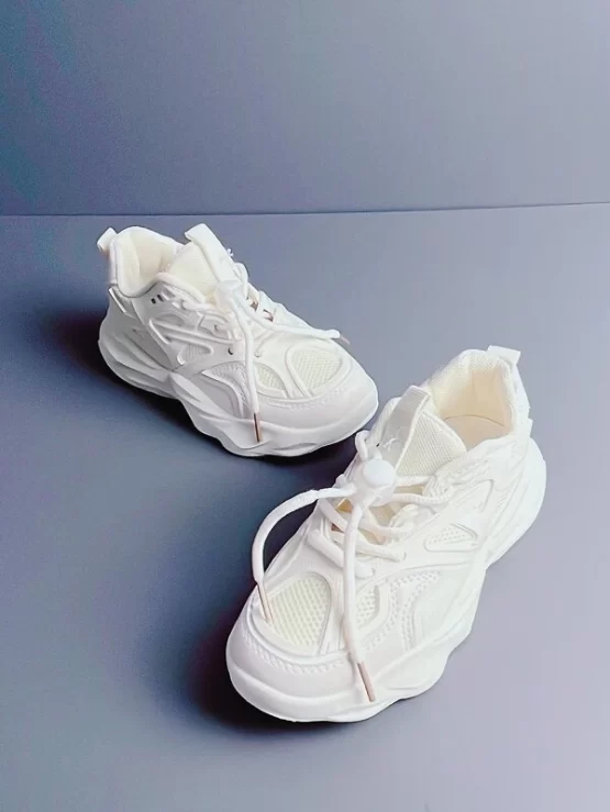 Girls Drawstring Chunky Design Sneakers - Image 6