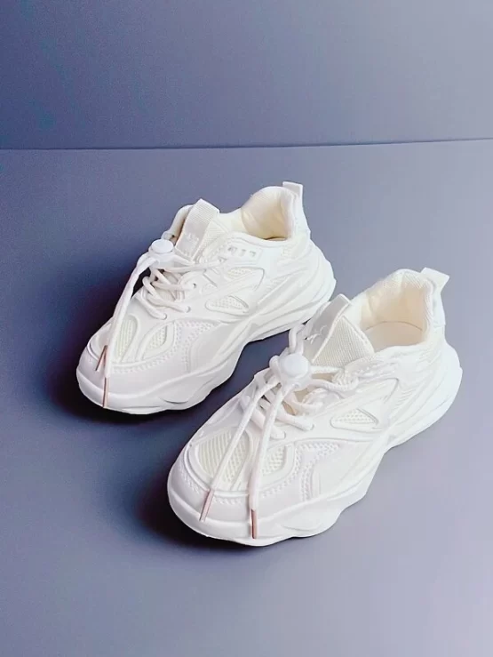 Girls Drawstring Chunky Design Sneakers - Image 5