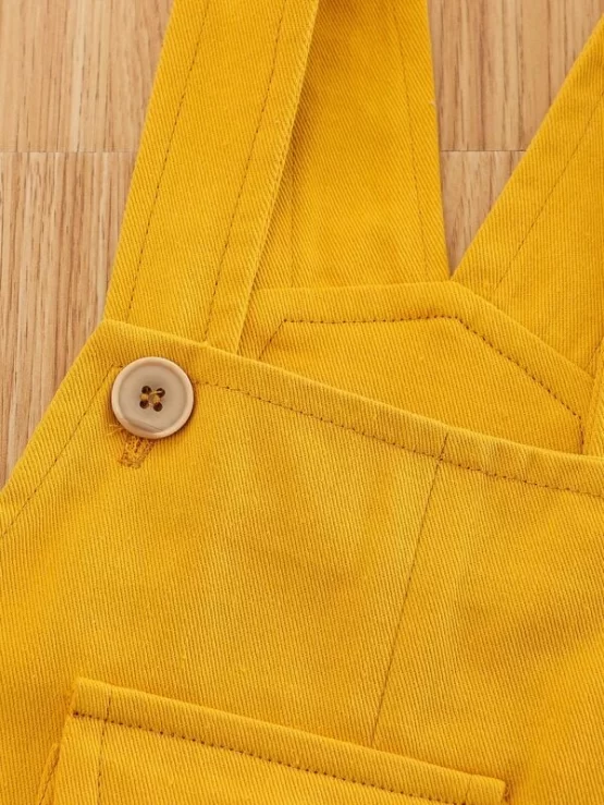 Toddler Boys Flap Jumpsuit Pocket Overall - Image 2