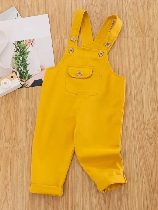 Toddler Boys Flap Jumpsuit Pocket Overall - Image 4