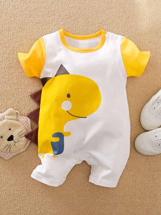 Yierying Baby Cartoon Graphic Romper