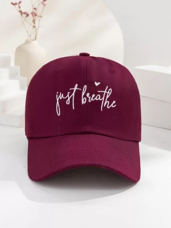 Casual Letter Embroidered Baseball Cap