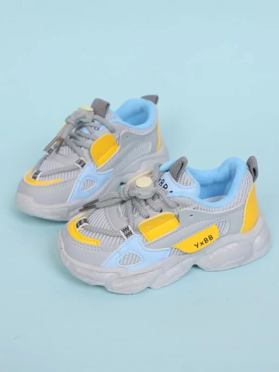 Toddler Boys Breathable Lace-up Front Sneakers - Image 3