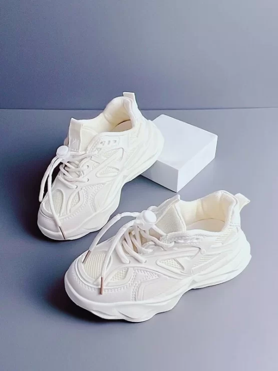Girls Drawstring Chunky Design Sneakers - Image 7