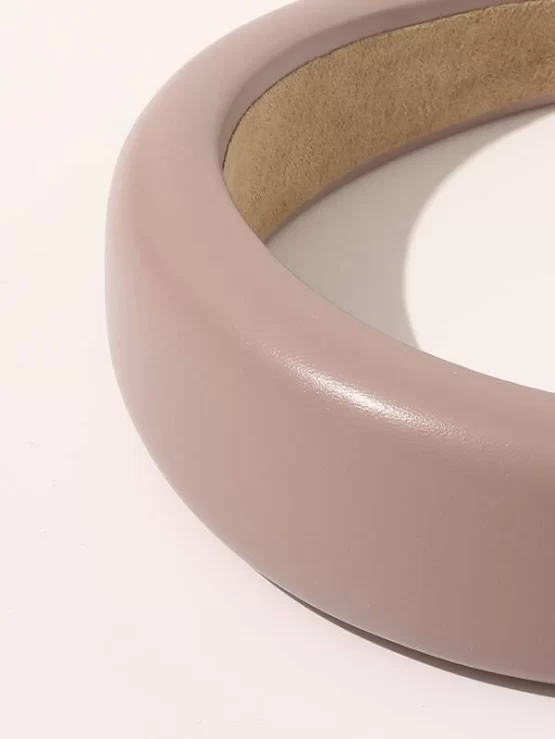 Two pieces Plain Leather Casual Hair Hoop Band - Image 3