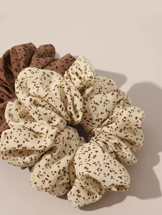 Two pieces Casual Polka Dot Pattern Scrunchie - Image 2