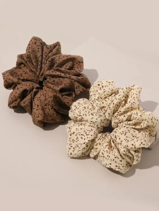 Two pieces Casual Polka Dot Pattern Scrunchie - Image 3