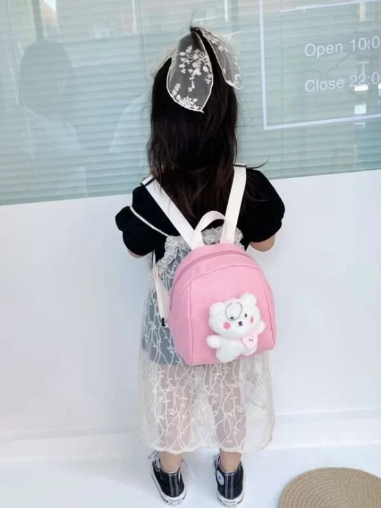 Boys Adjustable 3D Cartoon Decor Backpack - Image 14