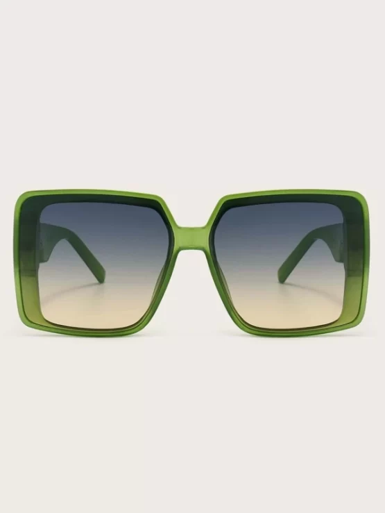 Tinted Boho Sqaure Lens Fashion Glasses - Image 2