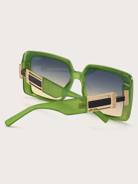 Tinted Boho Sqaure Lens Fashion Glasses - Image 3
