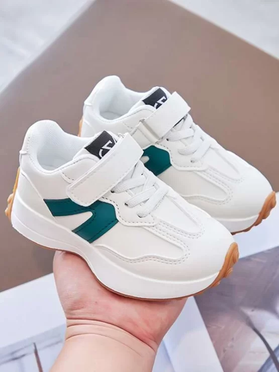 Boys Minimalist Hook-and-loop Fastener Strap Sneakers - Image 2