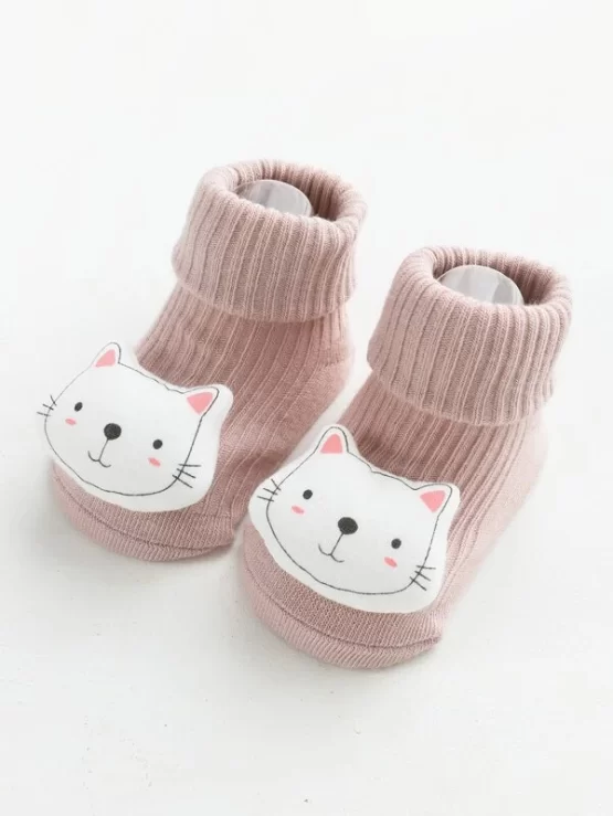 Baby Casual Cartoon Letter Bear Decor Socks - Image 5