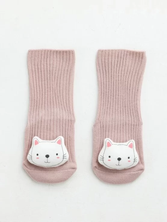 Baby Casual Cartoon Letter Bear Decor Socks - Image 6