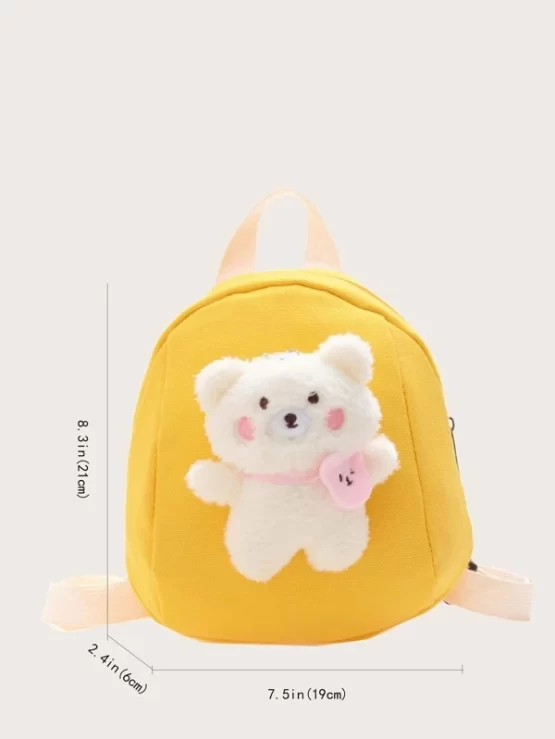 Boys Adjustable 3D Cartoon Decor Backpack - Image 3
