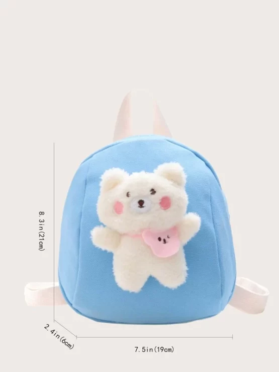Boys Adjustable 3D Cartoon Decor Backpack - Image 9