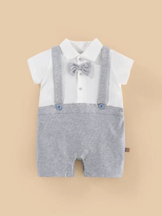 Peninsula Baby Baby Bow Front 2 In 1 Jumpsuit - Image 2