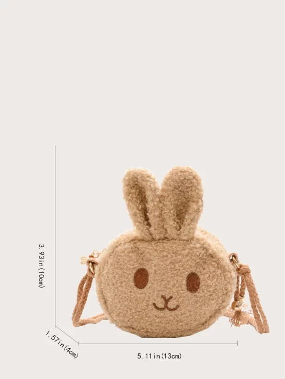 Girls Fluffy Cartoon Design Crossbody Bag - Image 15