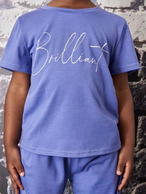 Toddler Boys Letter Graphic Tee & Shorts - Image 3
