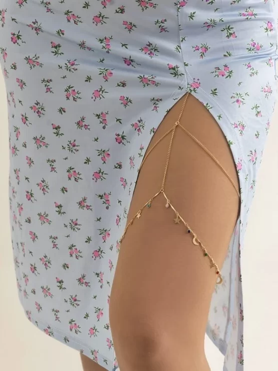 Star and Moon Fashionable Charm Thigh Chain