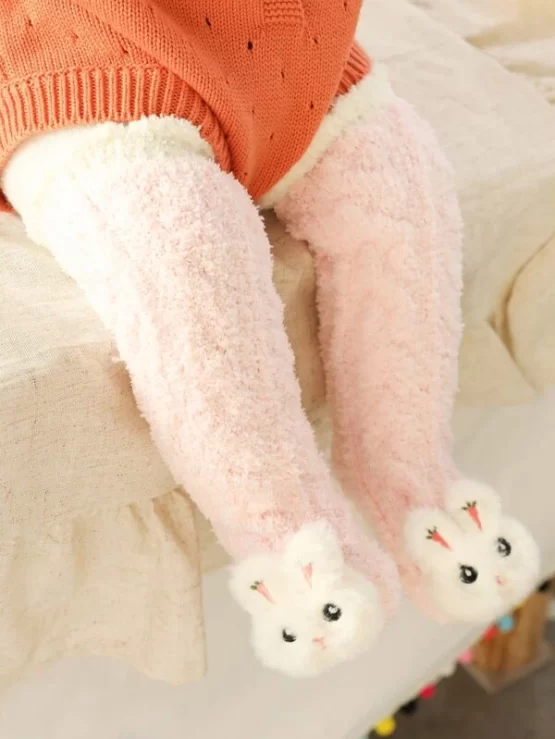 Baby Rabbit Decor Over The Knee Socks - Image 4