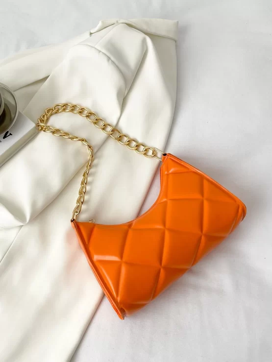 Minimalist Geometric Pattern Baguette Bag