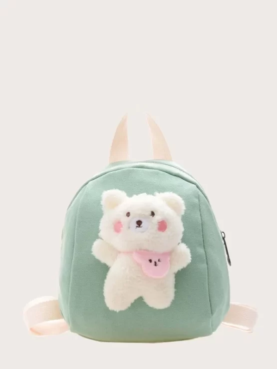 Boys Adjustable 3D Cartoon Decor Backpack - Image 7