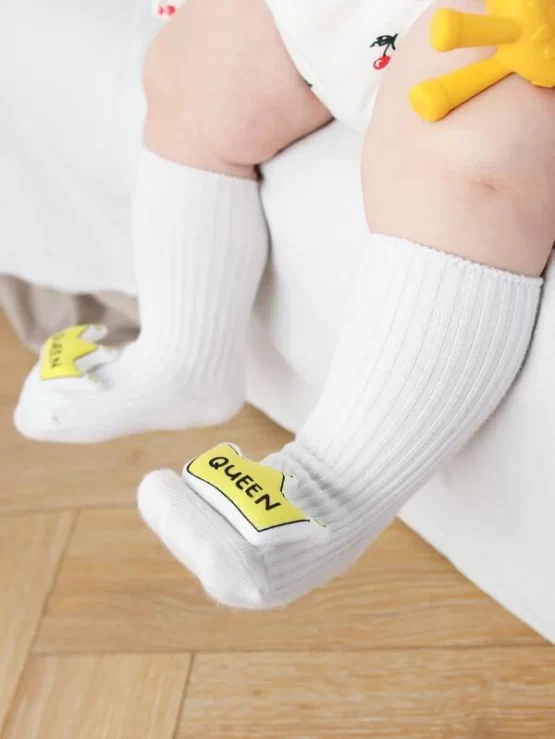 Baby Casual Cartoon Letter Bear Decor Socks - Image 4