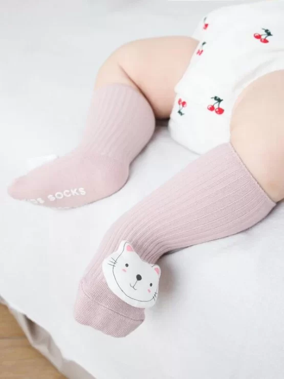 Baby Casual Cartoon Letter Bear Decor Socks - Image 7