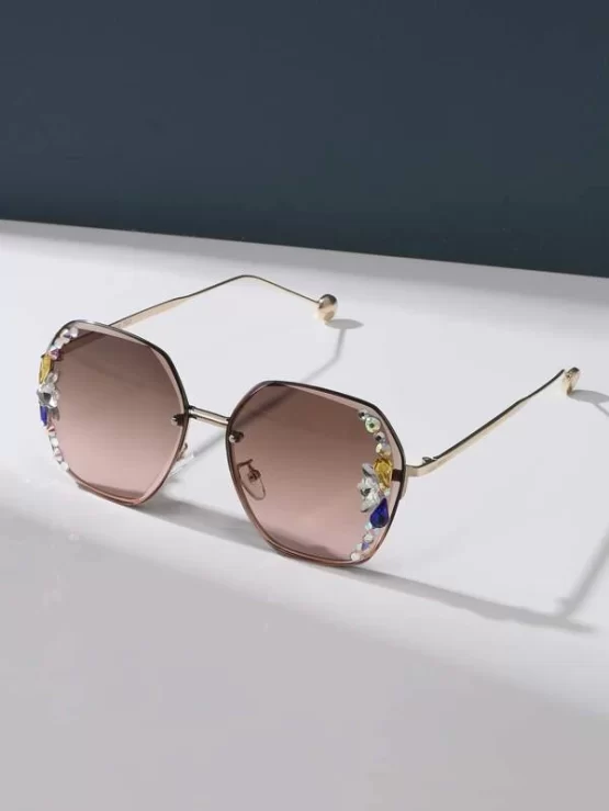 Rhinestone Boho Geometric Decor Fashion Glasses