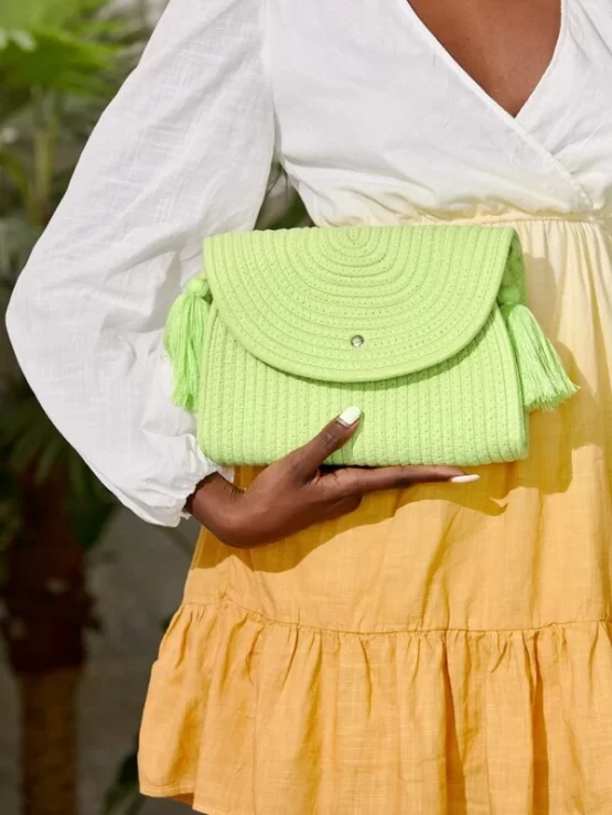 Minimalist Tassel Decor Vacation Design Crossbody Bag - Image 4
