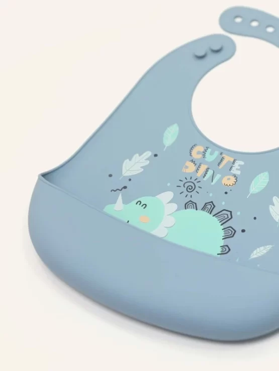 Baby One Piece Silicone Washable Reusable Bib - Image 2