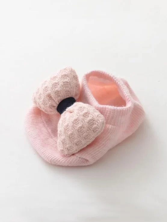 One Pair Baby Bow Decor Socks & One Piece Hair Band - Image 3