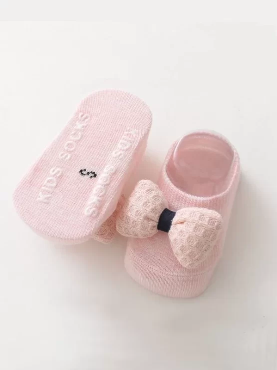One Pair Baby Bow Decor Socks & One Piece Hair Band - Image 2