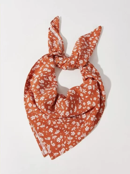 One Piece Casual Floral Flower Print Bandana - Image 2