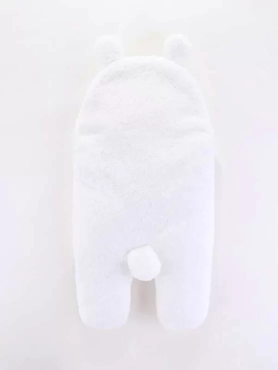 Baby Unisex 3D Ear Hooded Flannel Swaddling Blanket - Image 2