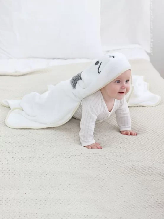 Baby One Piece White Cartoon Design Blanket - Image 3