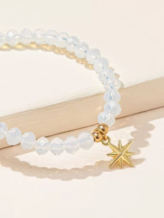 Two Pieces Fashionable Crystal Beaded Bracelet - Image 2