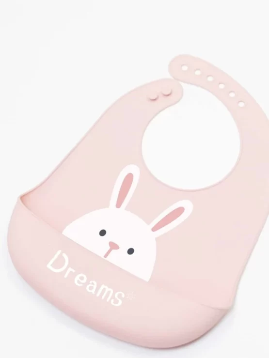 Baby One Piece Cartoon Rabbit Pattern Bib - Image 2