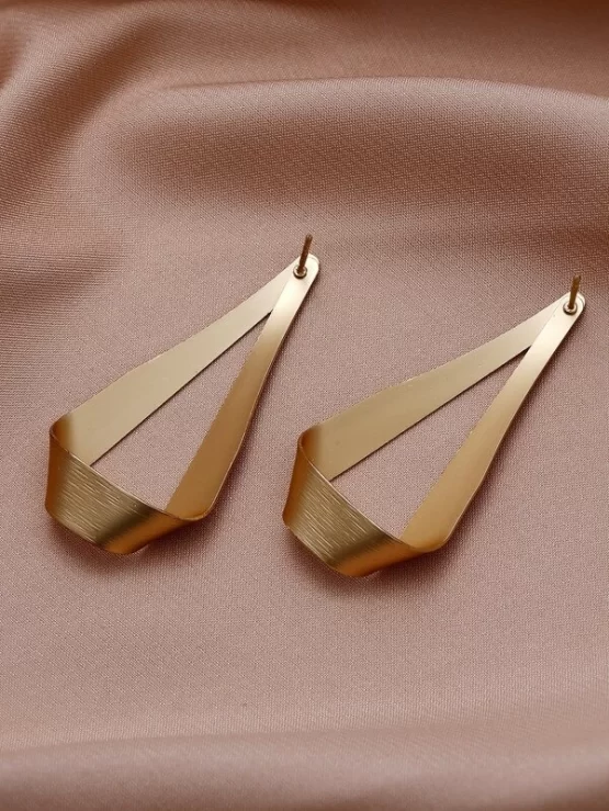 Minimalist Elegant Two Pieces Geometric Stud Earrings - Image 2