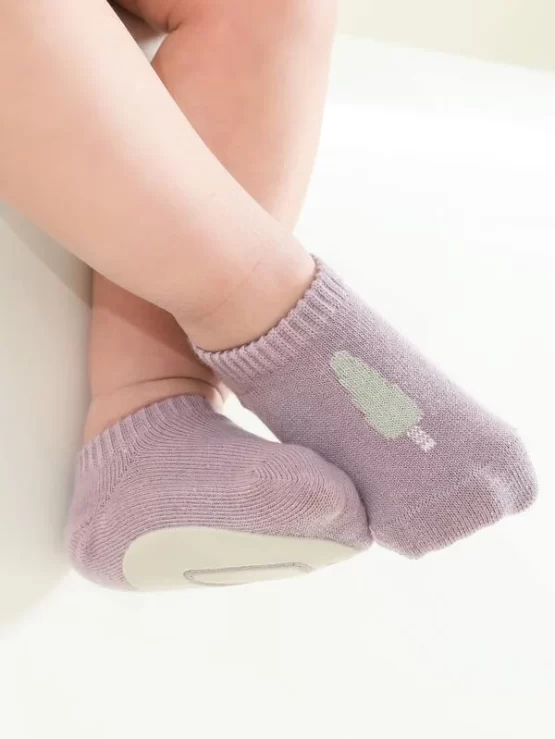 Three Pairs Kids Tree Print Ankle Cartoon Socks - Image 3
