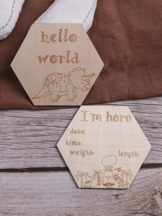 Newborn Two Pieces Slogan & Dinosaur Print Photography Prop - Image 2