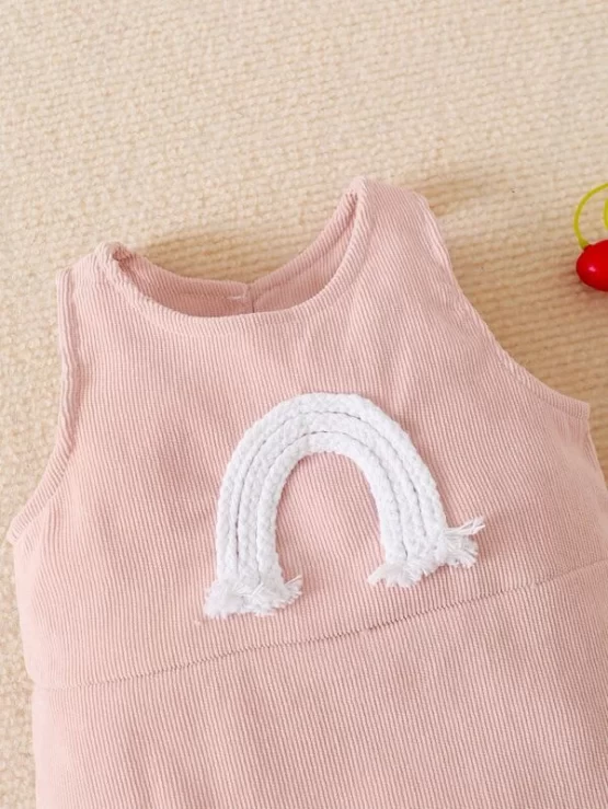 Baby Patched Graphic Rainbow Tank Bodysuit - Image 2