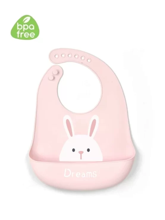 Baby One Piece Cartoon Rabbit Pattern Bib